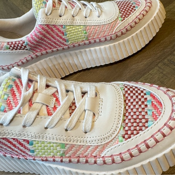 Dolce Vita Colorful Woven Women’s Platform Sneakers - Picture 5 of 12
